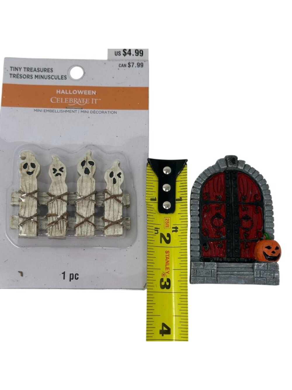 Halloween Skeletons Tombstones Miniatures Lot Celebrate It Tiny Treasures Decor - Picture 8 of 14